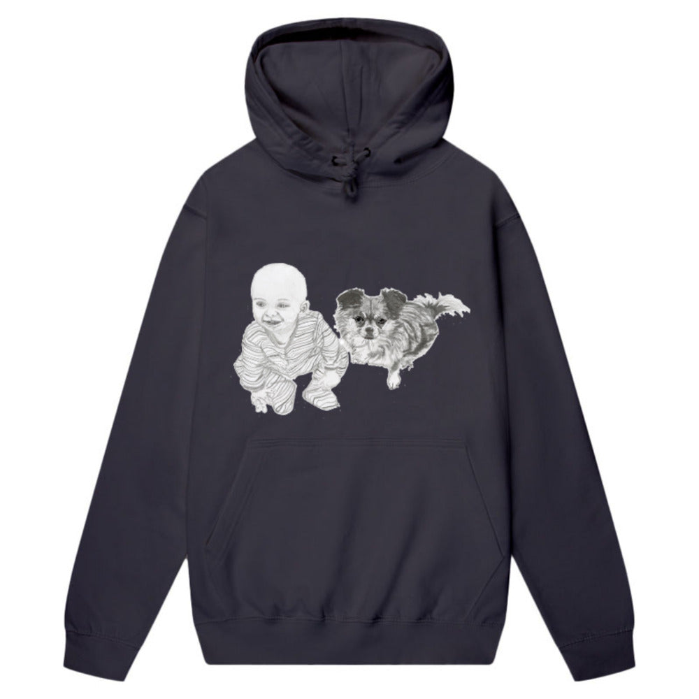 Unisex men's and women's College Hoodie - AWD JH001