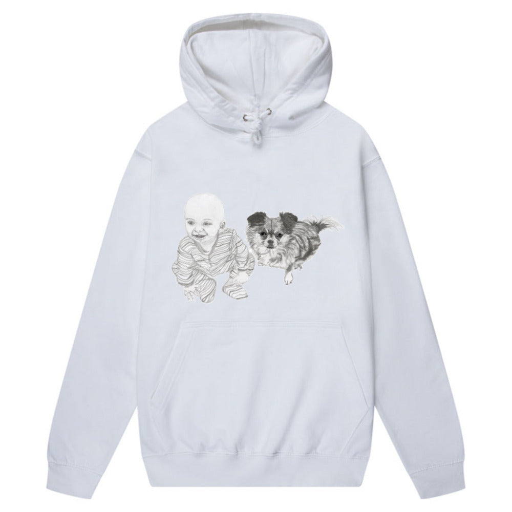 Unisex men's and women's College Hoodie - AWD JH001