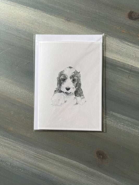 Cavapoo Puppy Card